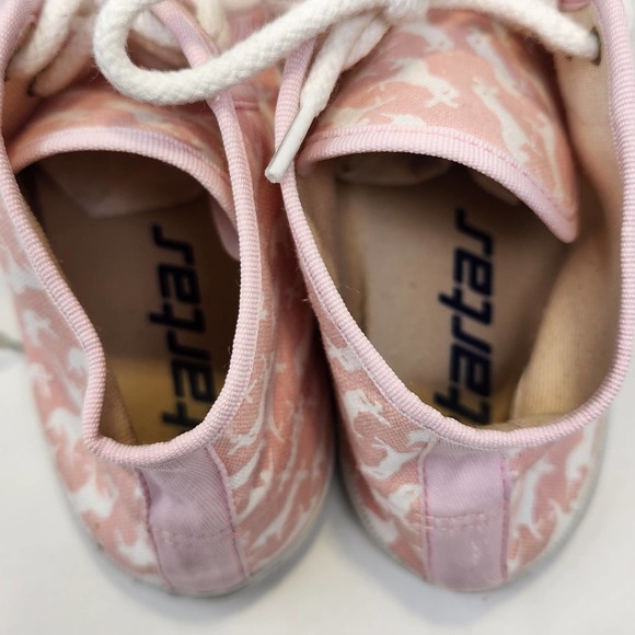 Startas Pink Canvas Unicorn Print High Top Fashion Sneakers Womens 41 US 9 Laces - Picture 7 of 9